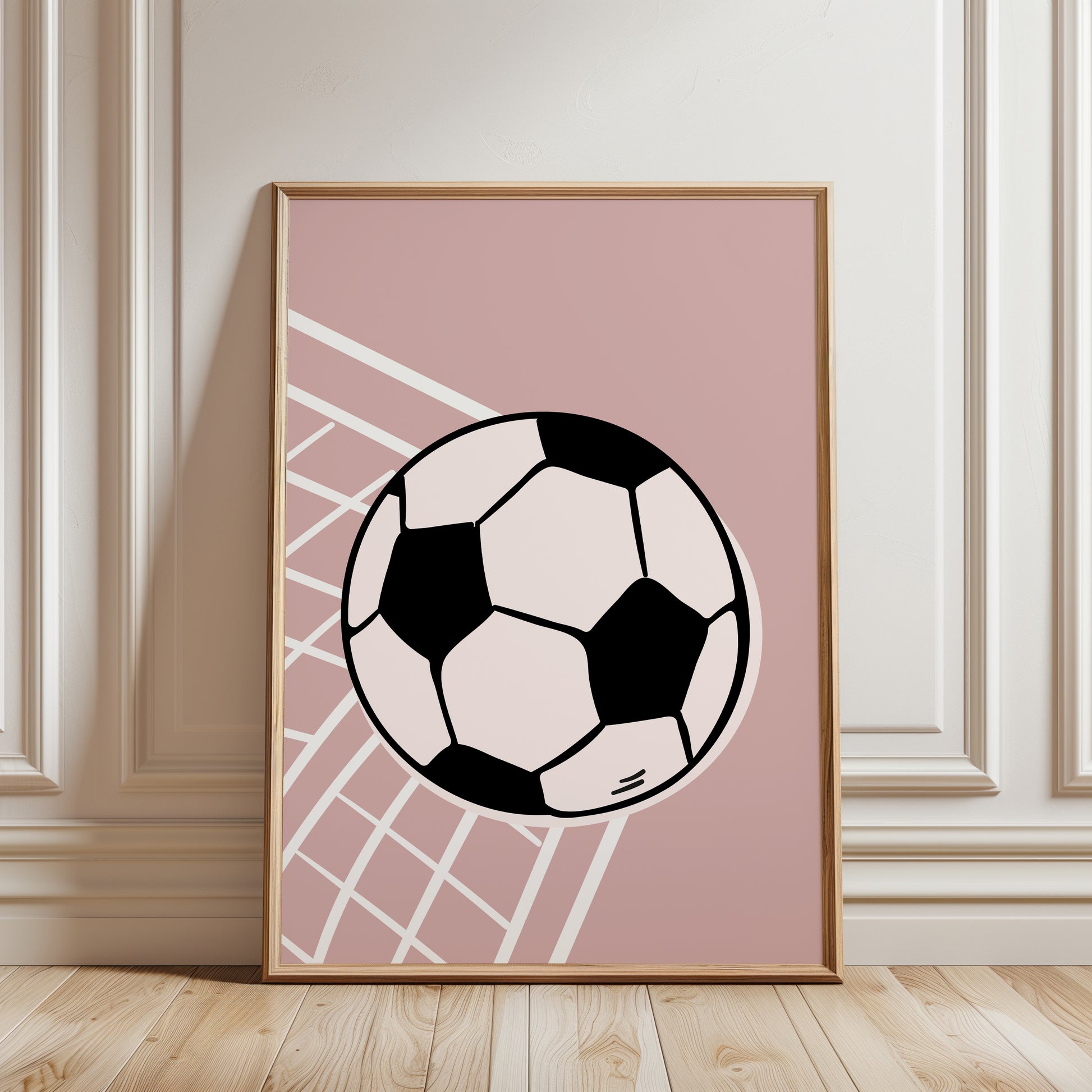 Girls pink football print