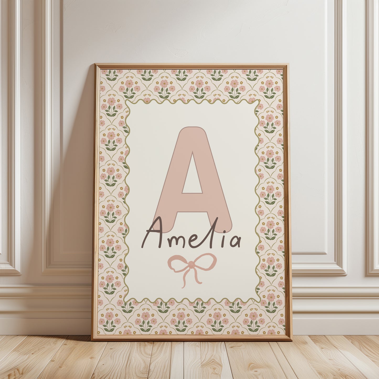 Girls whimsical personalised print