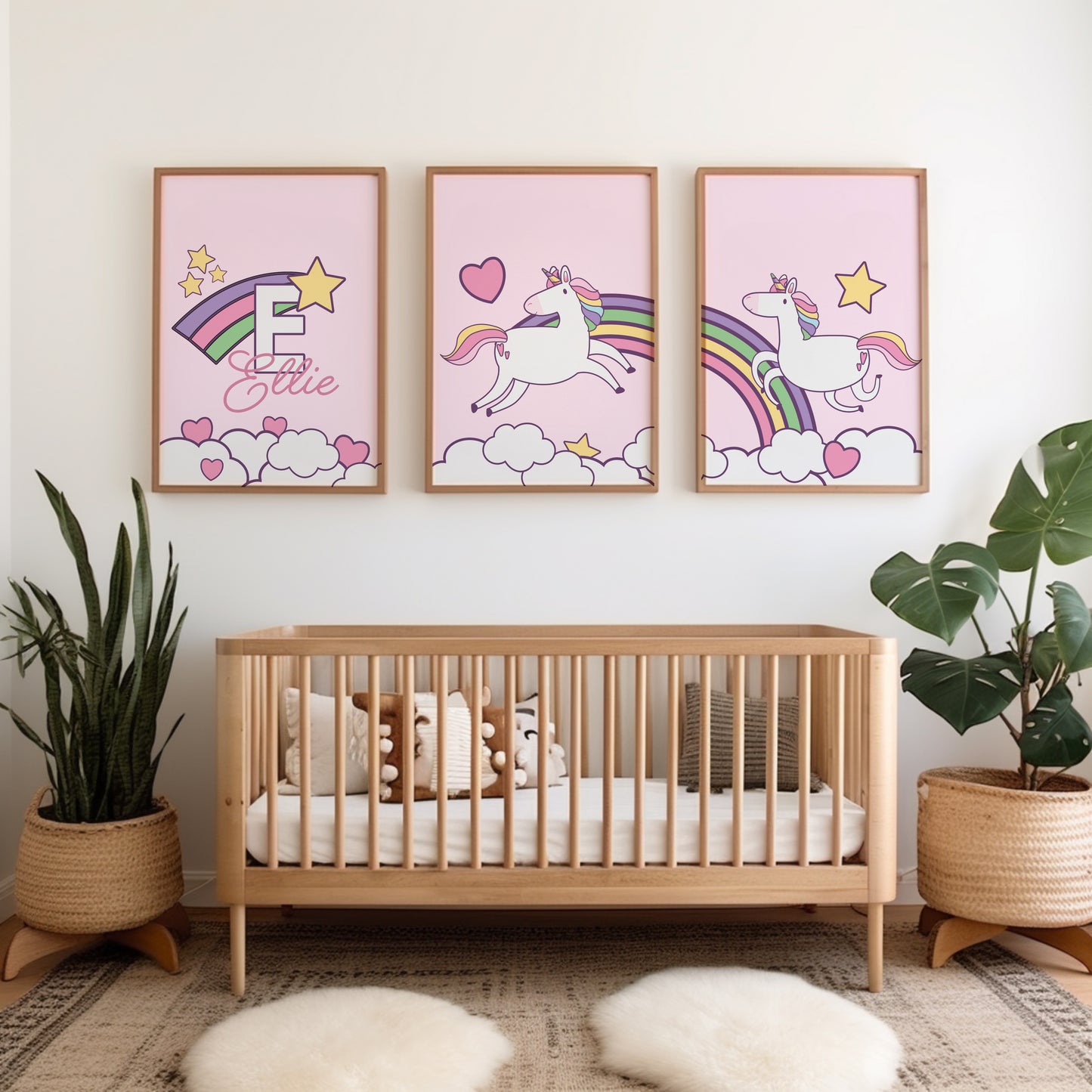 Girls personalised unicorn prints