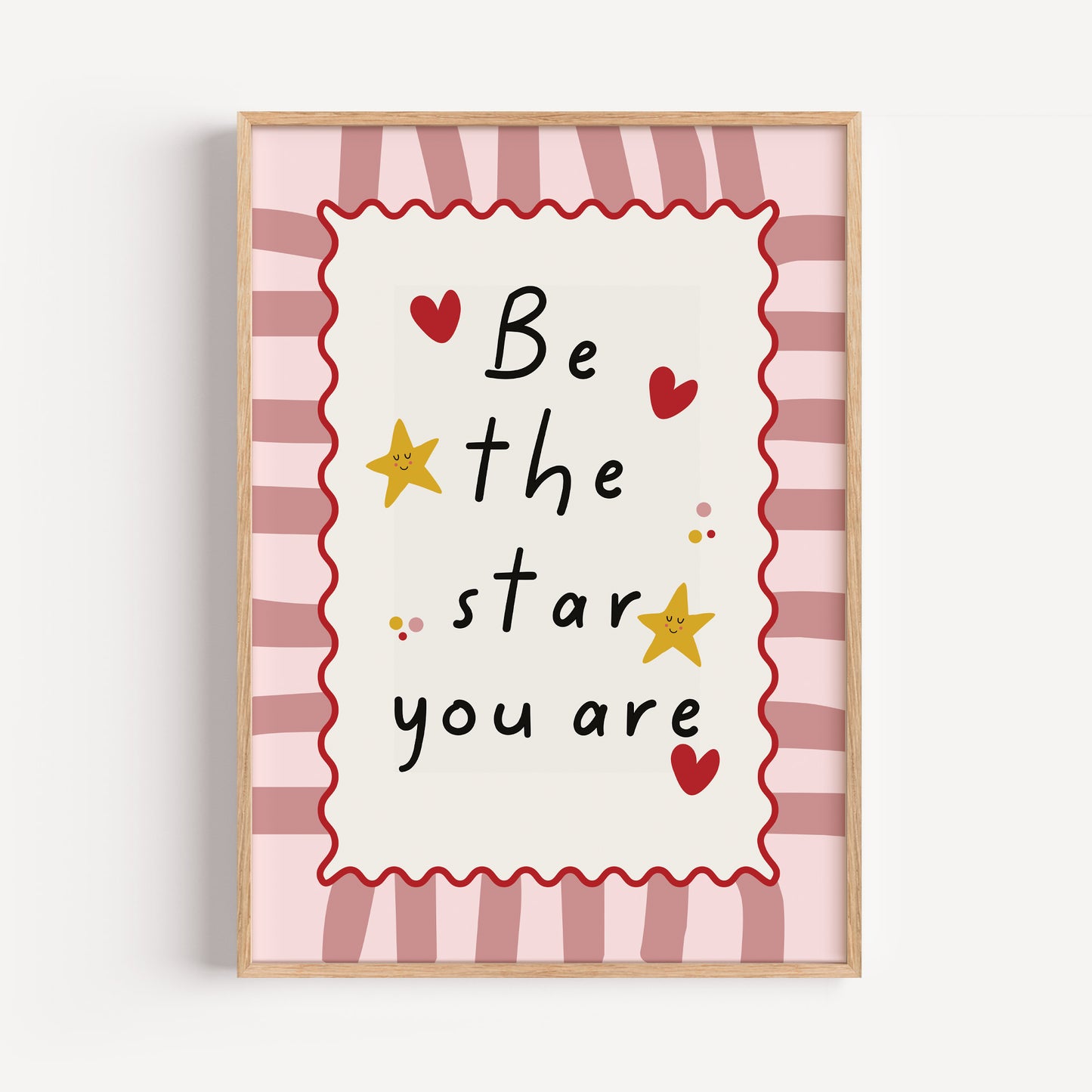 Girls print, be the star you are