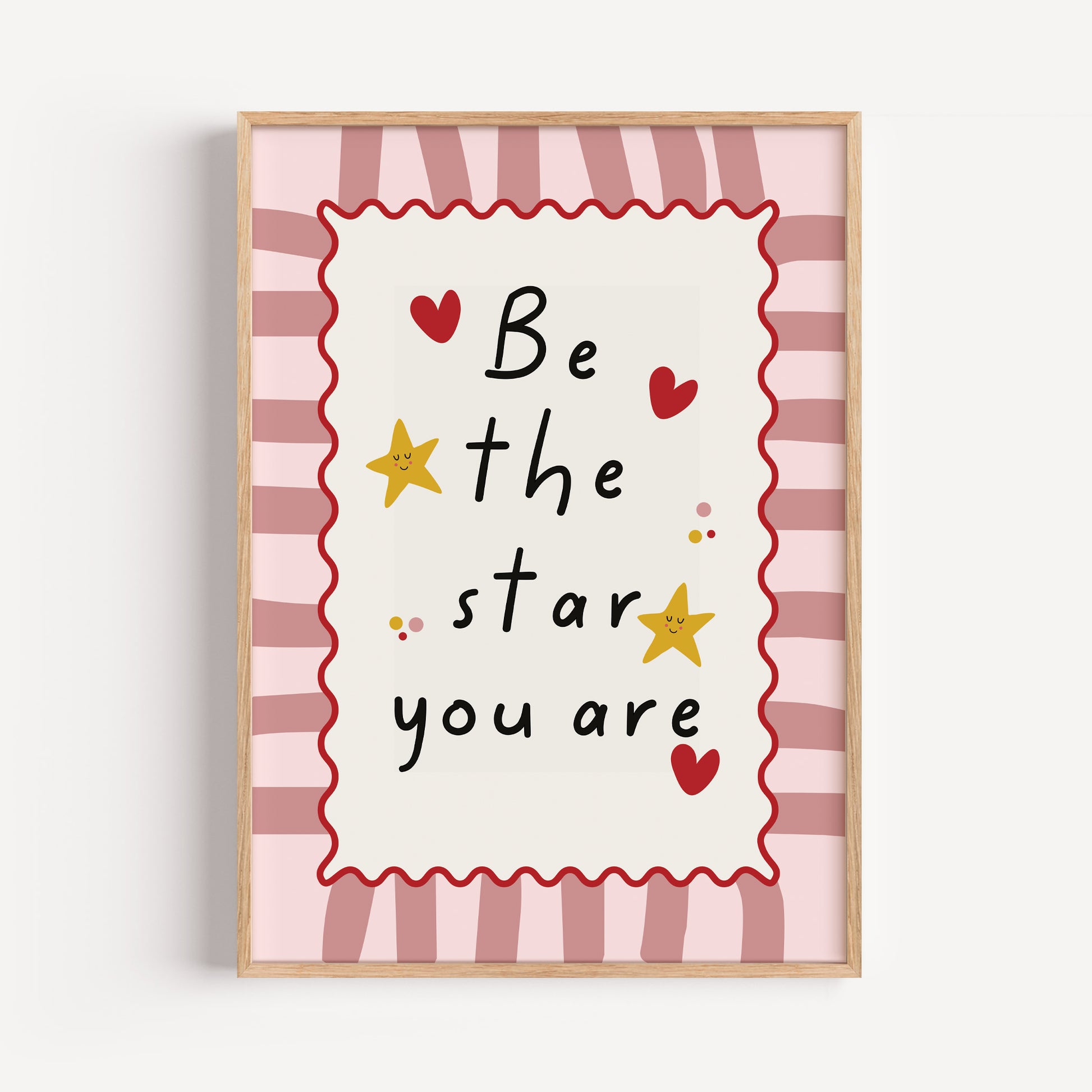 Girls print, be the star you are