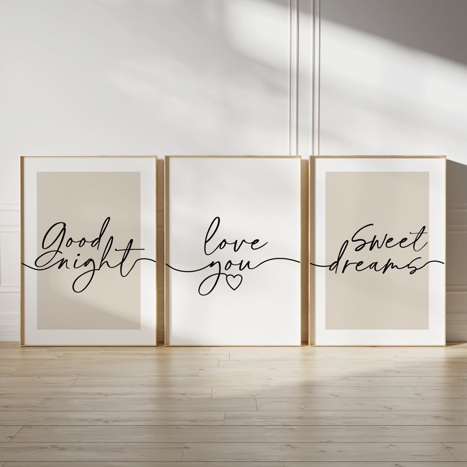 typography bedroom wall art prints