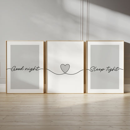 grey bedroom wall decor
