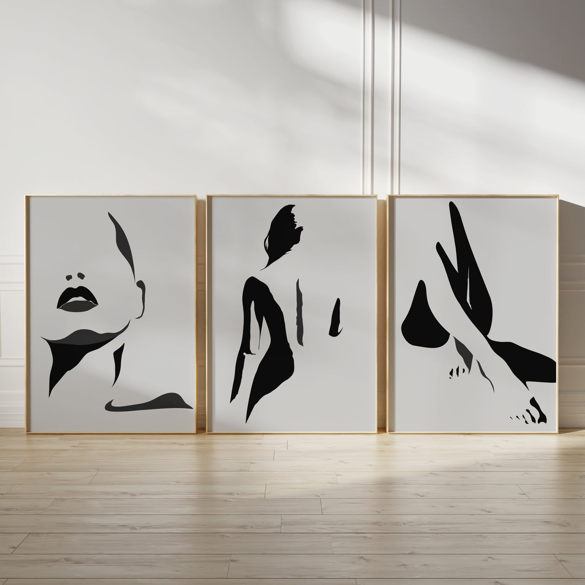 grey bedroom wall art