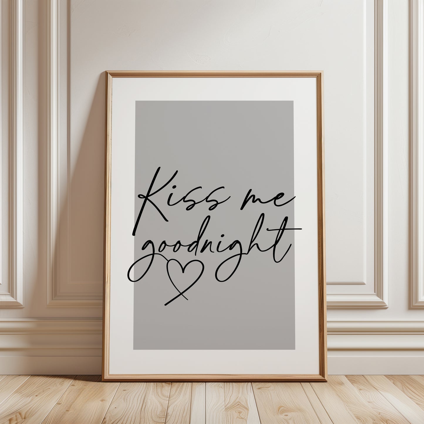Set of 3 Bedroom Prints, Get Comfy, Sweet Dreams, Grey