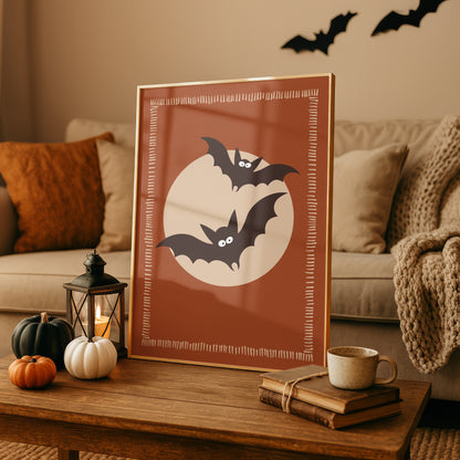 Halloween Wall Art Print, Bats