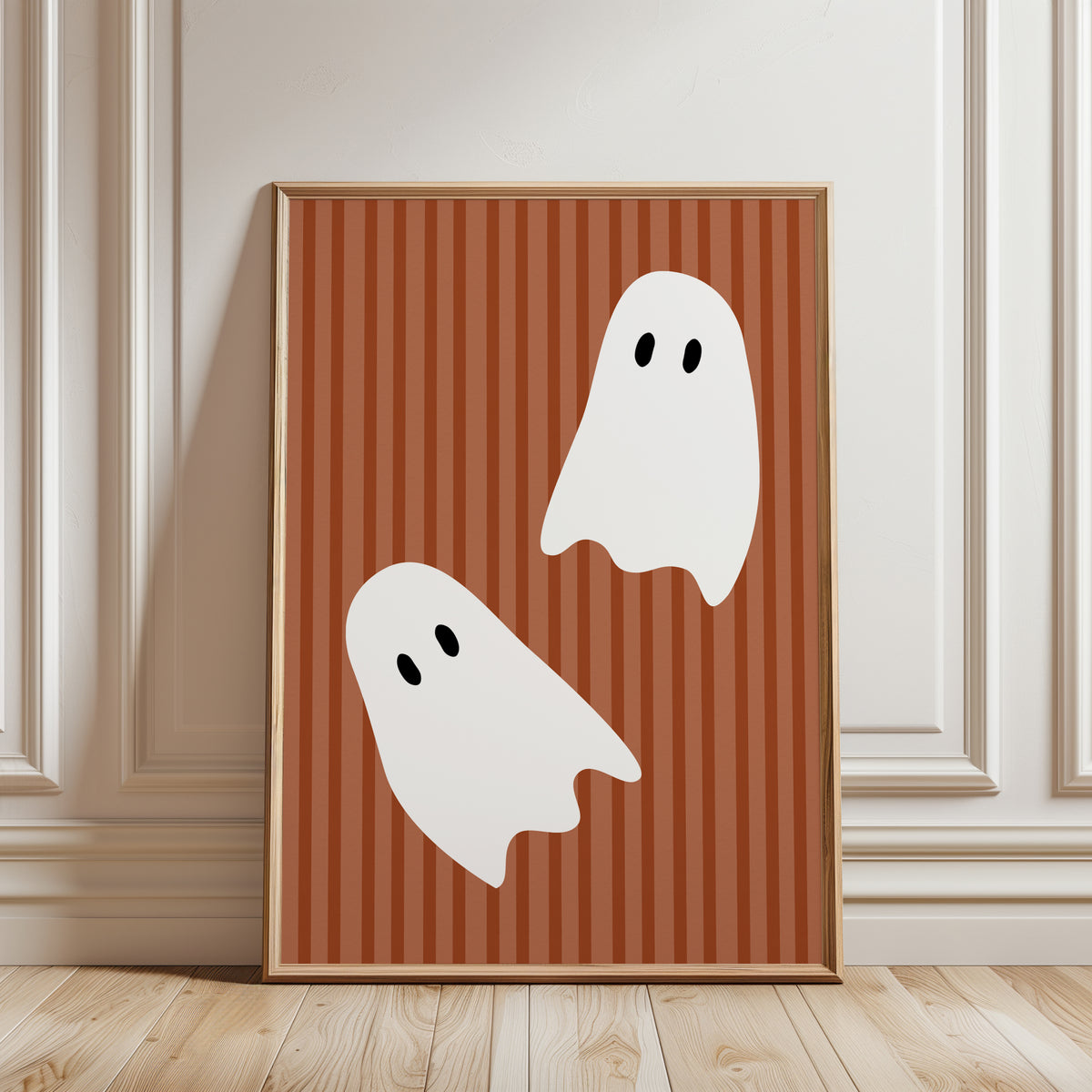 halloween print with ghosts