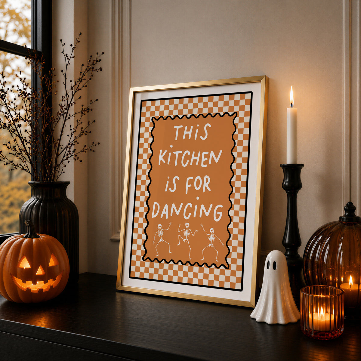Halloween Print, Kitchen Wall Art