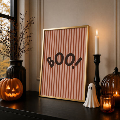 halloween print with boo quote
