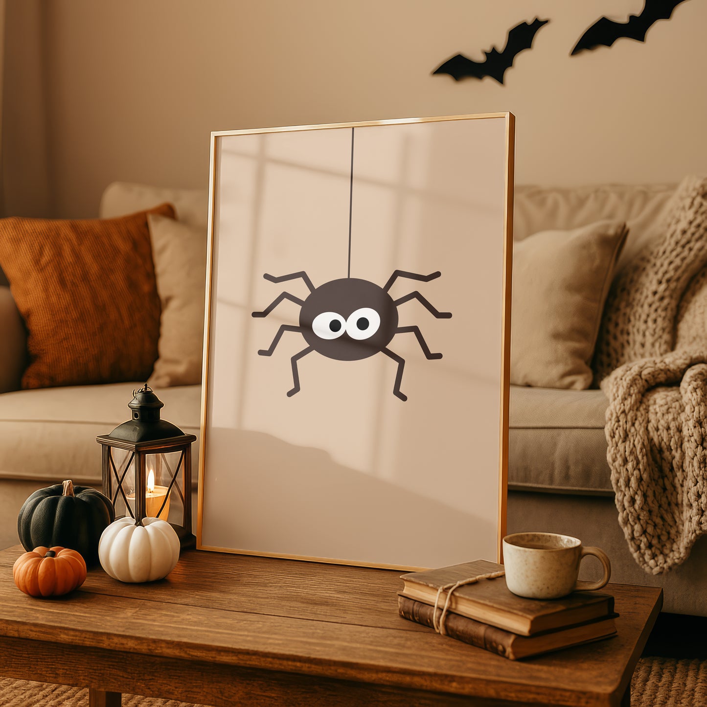 Halloween Wall Art Print, Spider