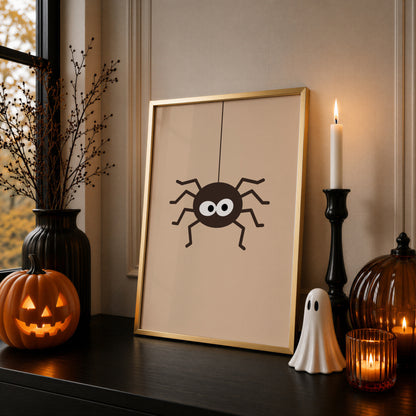 Halloween Wall Art Print, Spider