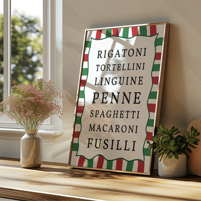 Italian Pasta Kitchen Print