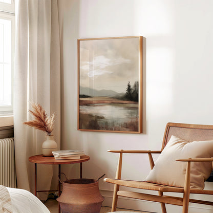 Neutral Landscape Abstract Wall Print