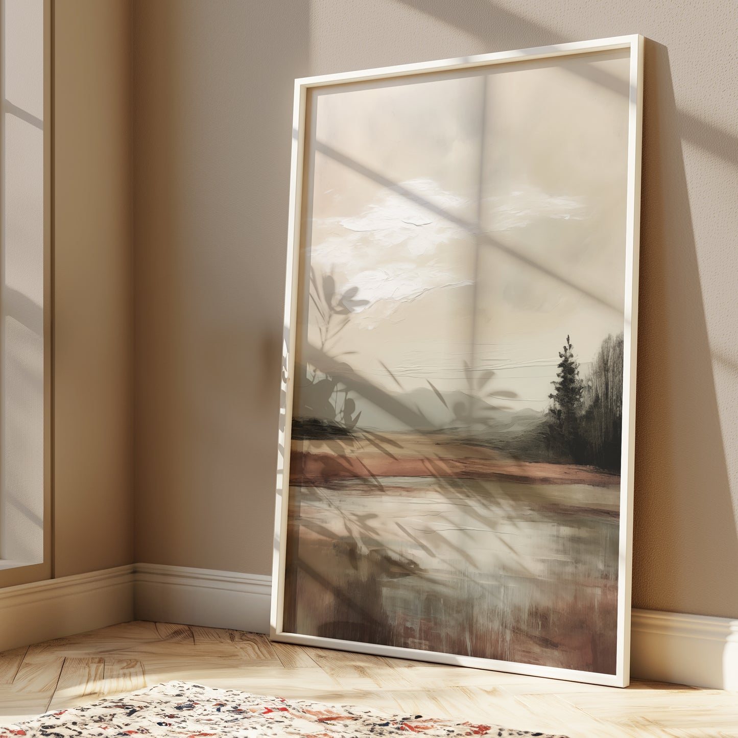 Neutral Landscape Abstract Wall Print