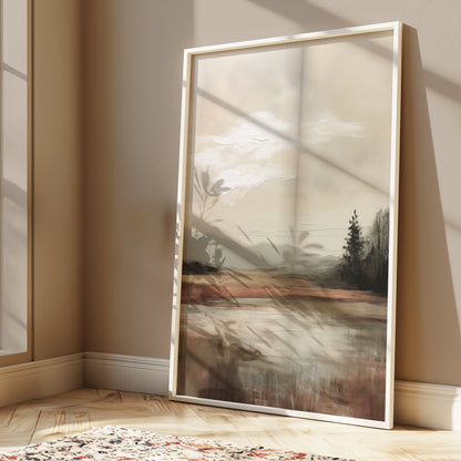 Neutral Landscape Abstract Wall Print