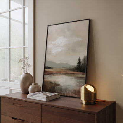 Neutral Landscape Abstract Wall Print