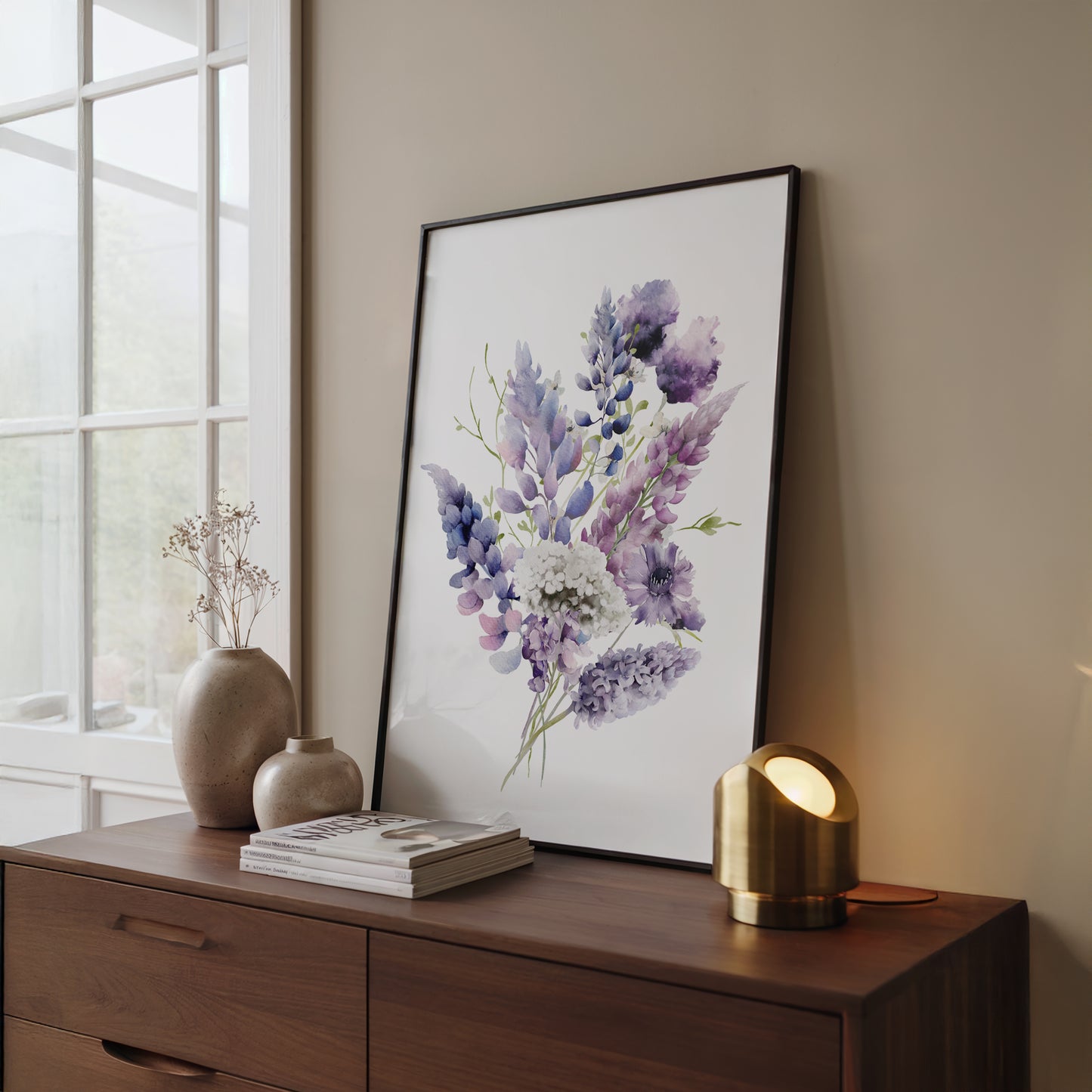 Floral Print, Lilac Botanical Wall Art