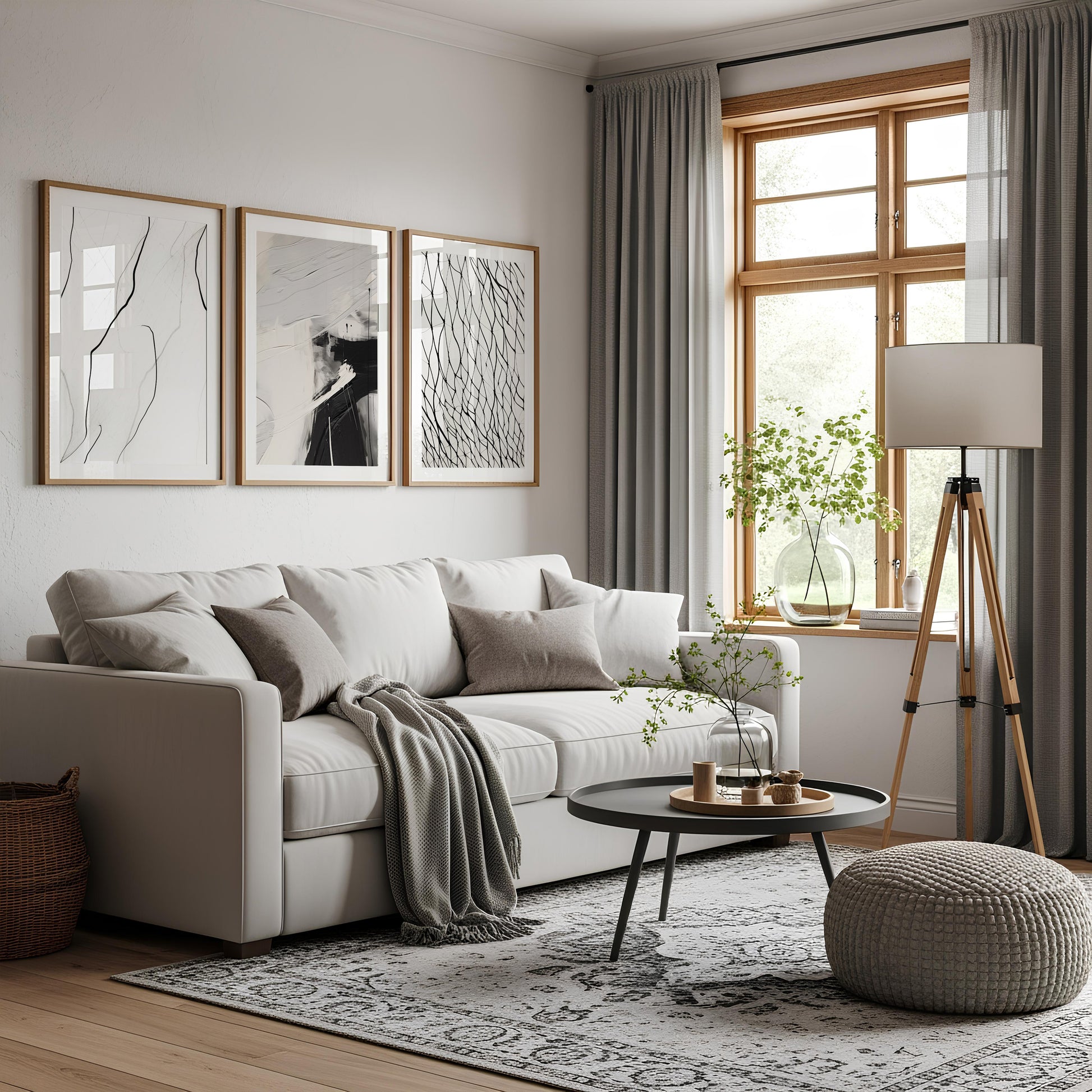 living room abstract art