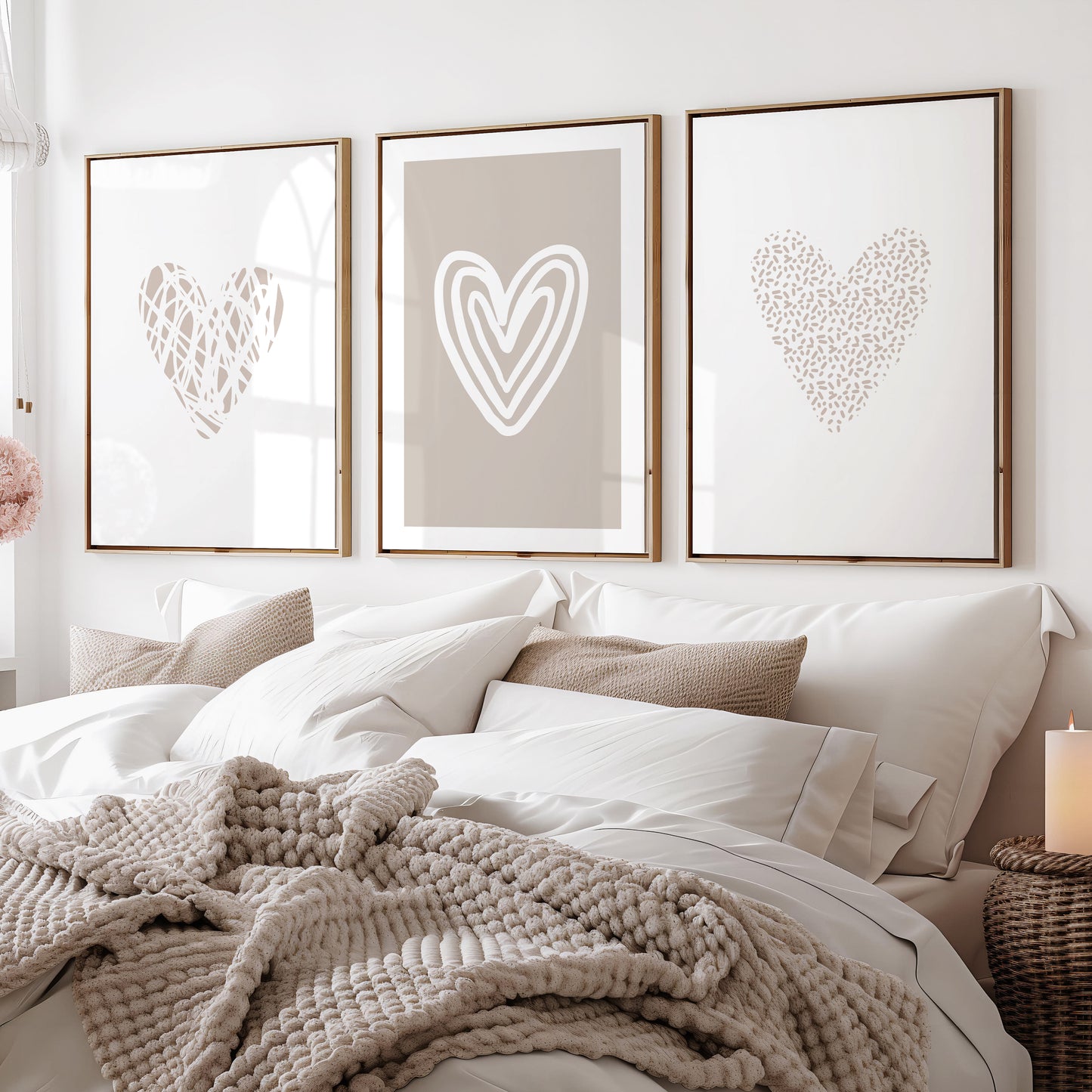Set of 3 Bedroom Wall Art Prints
