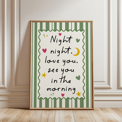 Set of 3 Girls Personalised Wall Art Prints