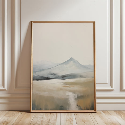 neutral landscape wall art print