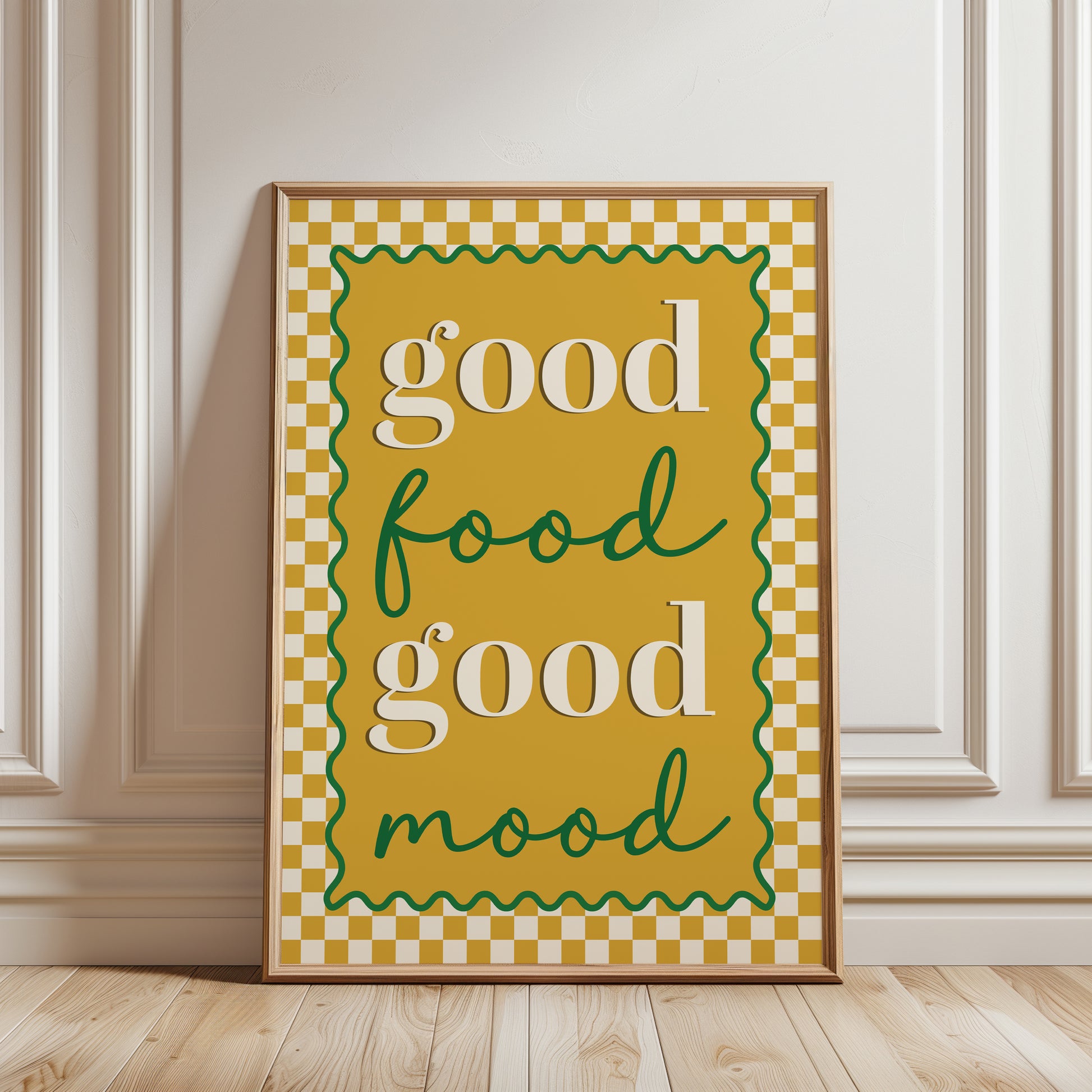 Trendy gallery wall kitchen art print