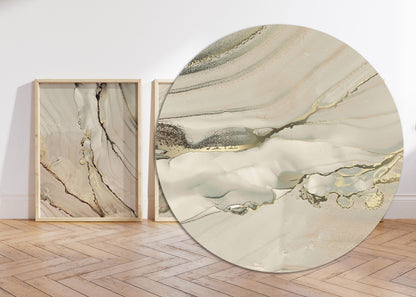 Set of 3 Gold Marble Wall Art Prints