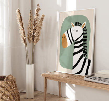 Set of 3 sage green jungle safari Nursery Wall Prints