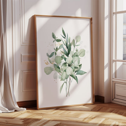 Set of 3 Eucalyptus plant porch wall art prints