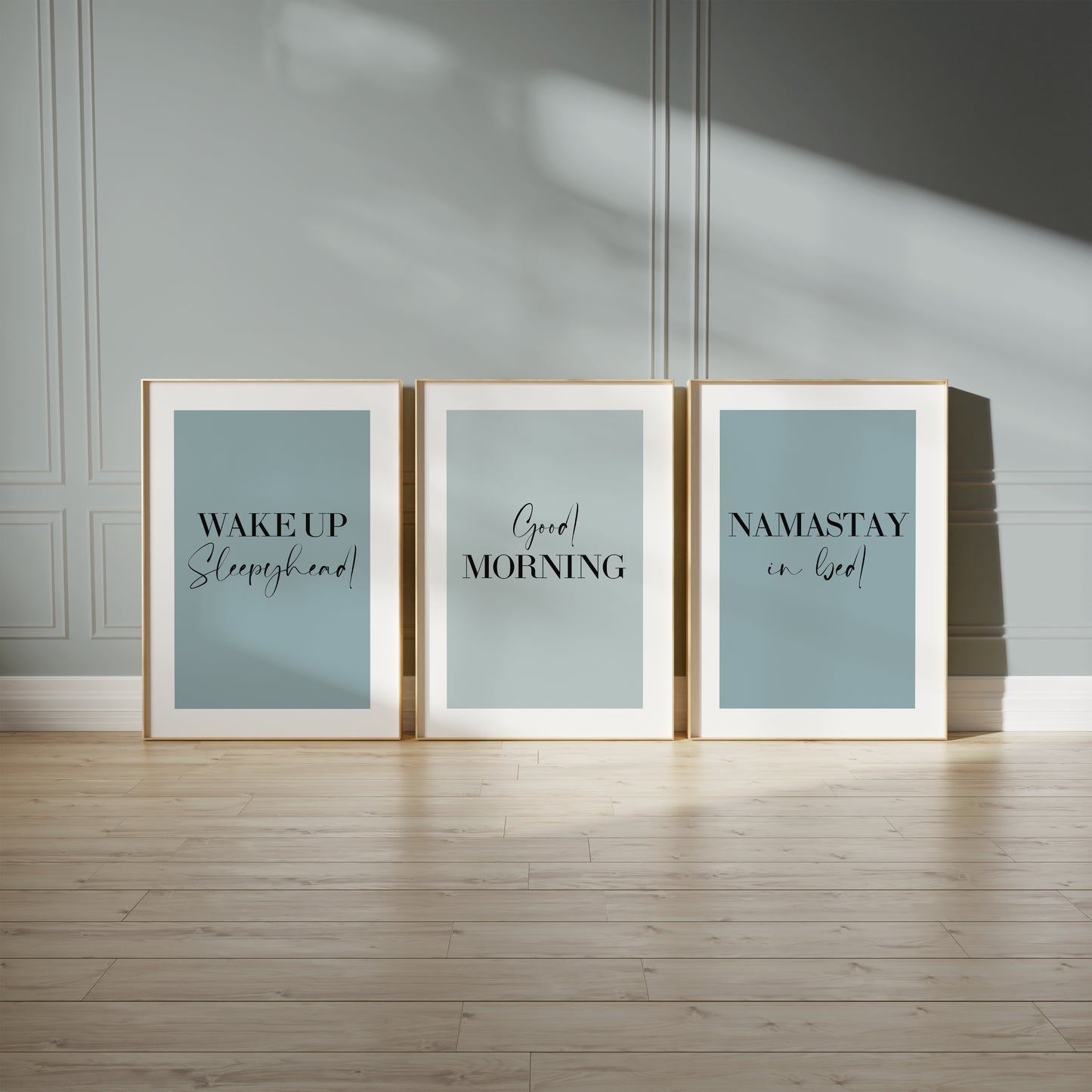 Set of 3 Bedroom Prints, Choose Your Colour