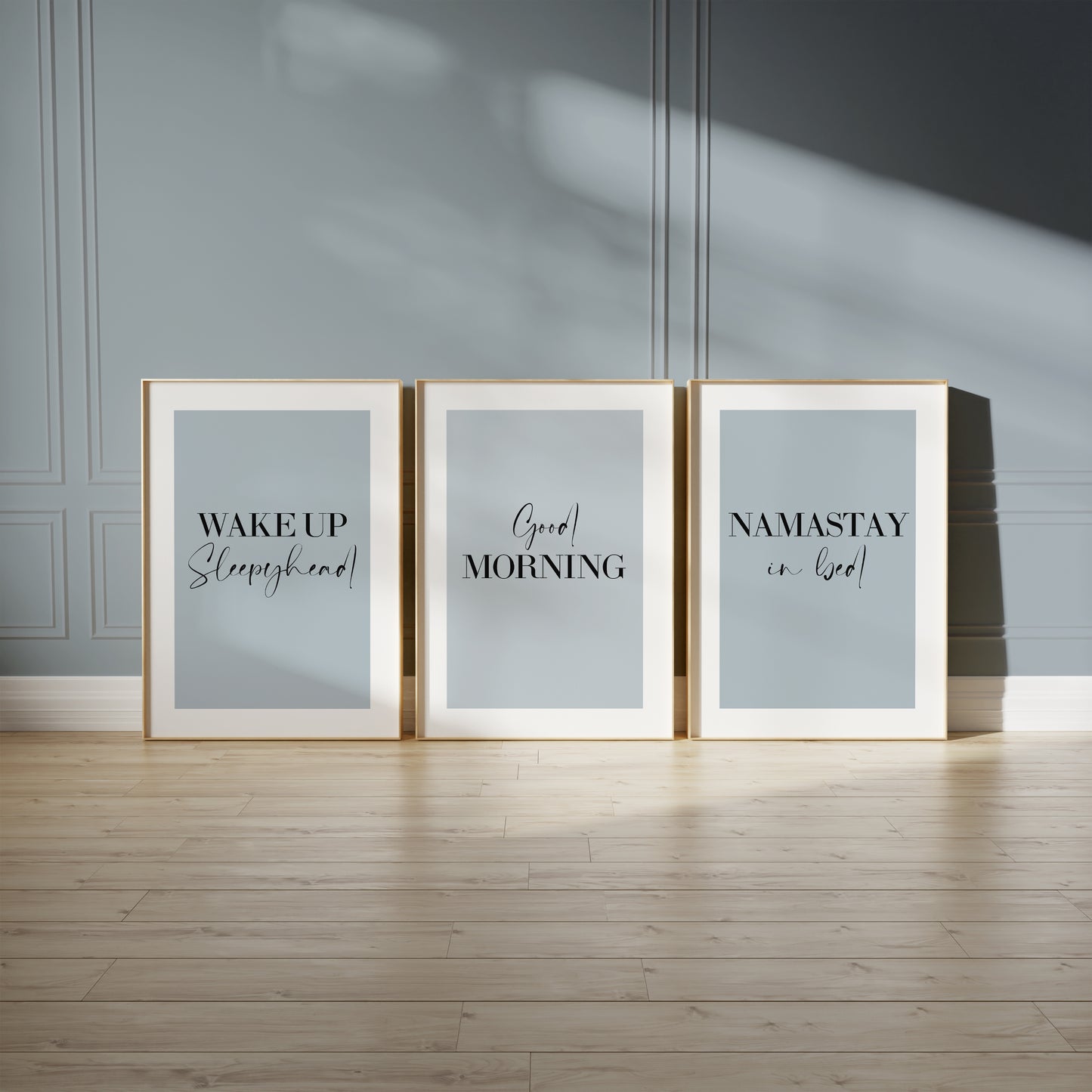 Set of 3 Bedroom Prints, Choose Your Colour