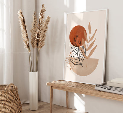 Set of 3 Terracotta Boho Wall Art Prints