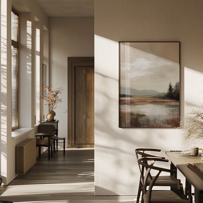 Neutral Landscape Abstract Wall Print