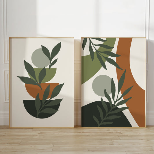 Set of 2 boo wall art prints