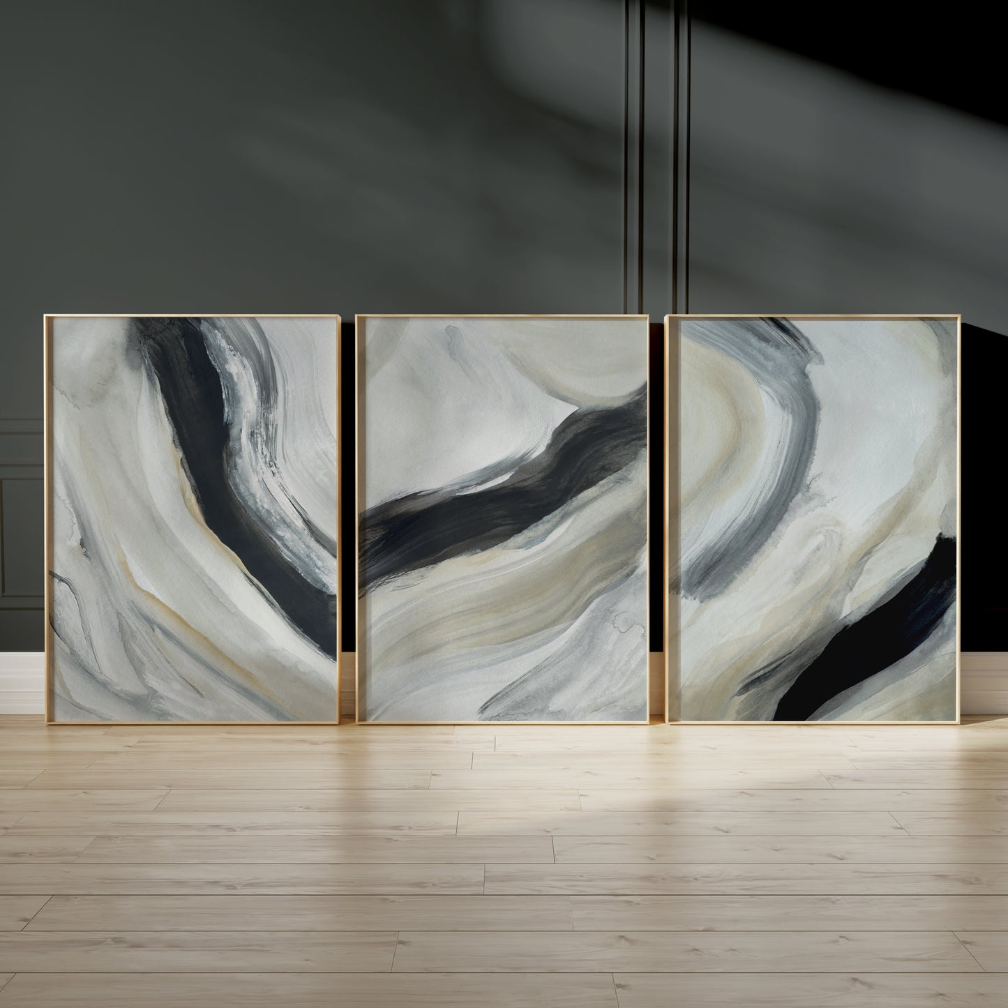 Abstract Wall Art, Set of 3 Prints