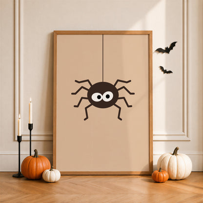 Halloween Wall Art Print, Spider