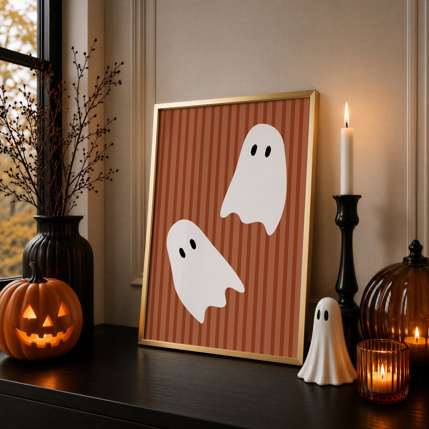 Halloween Wall Art Print, Ghosts