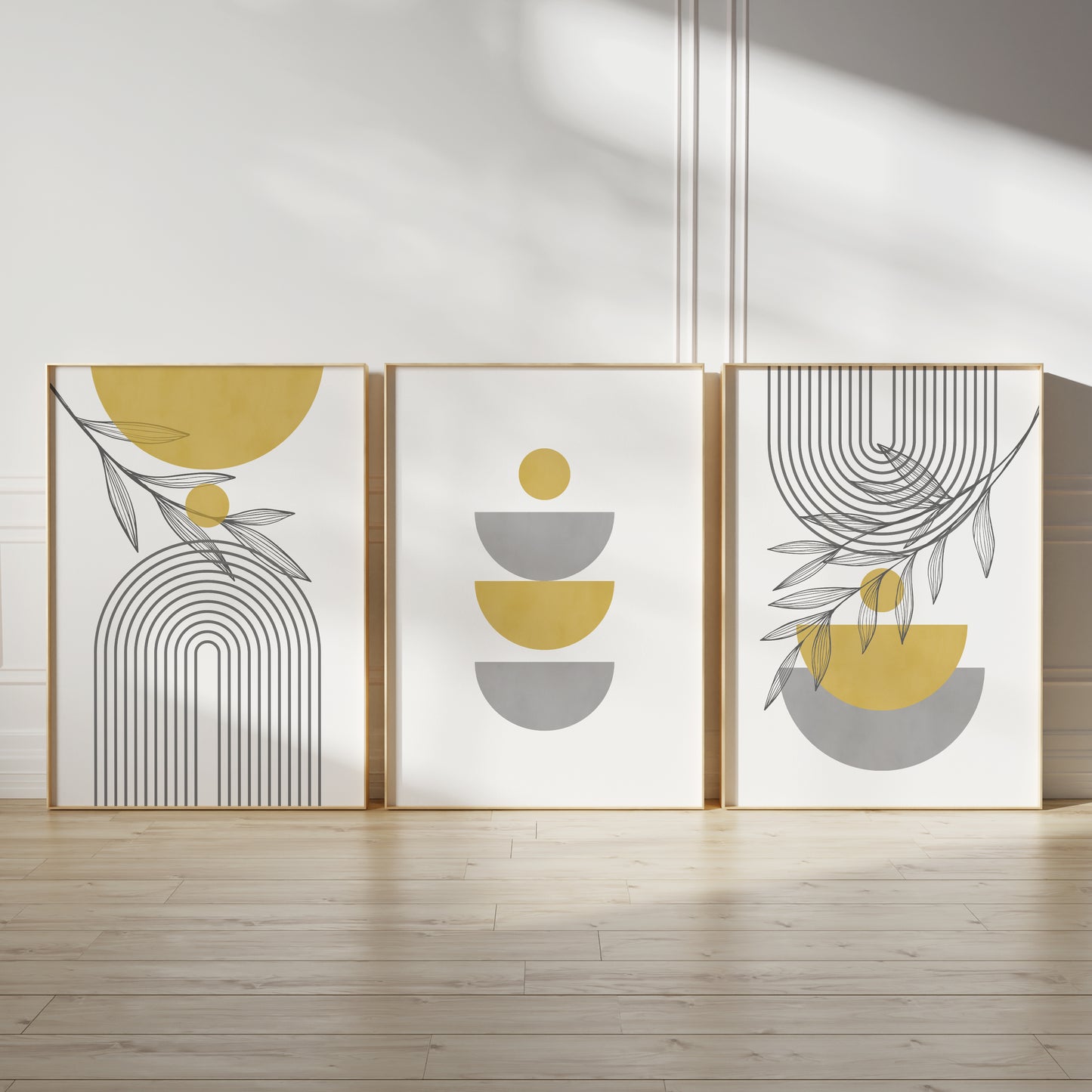 Yellow boho wall art