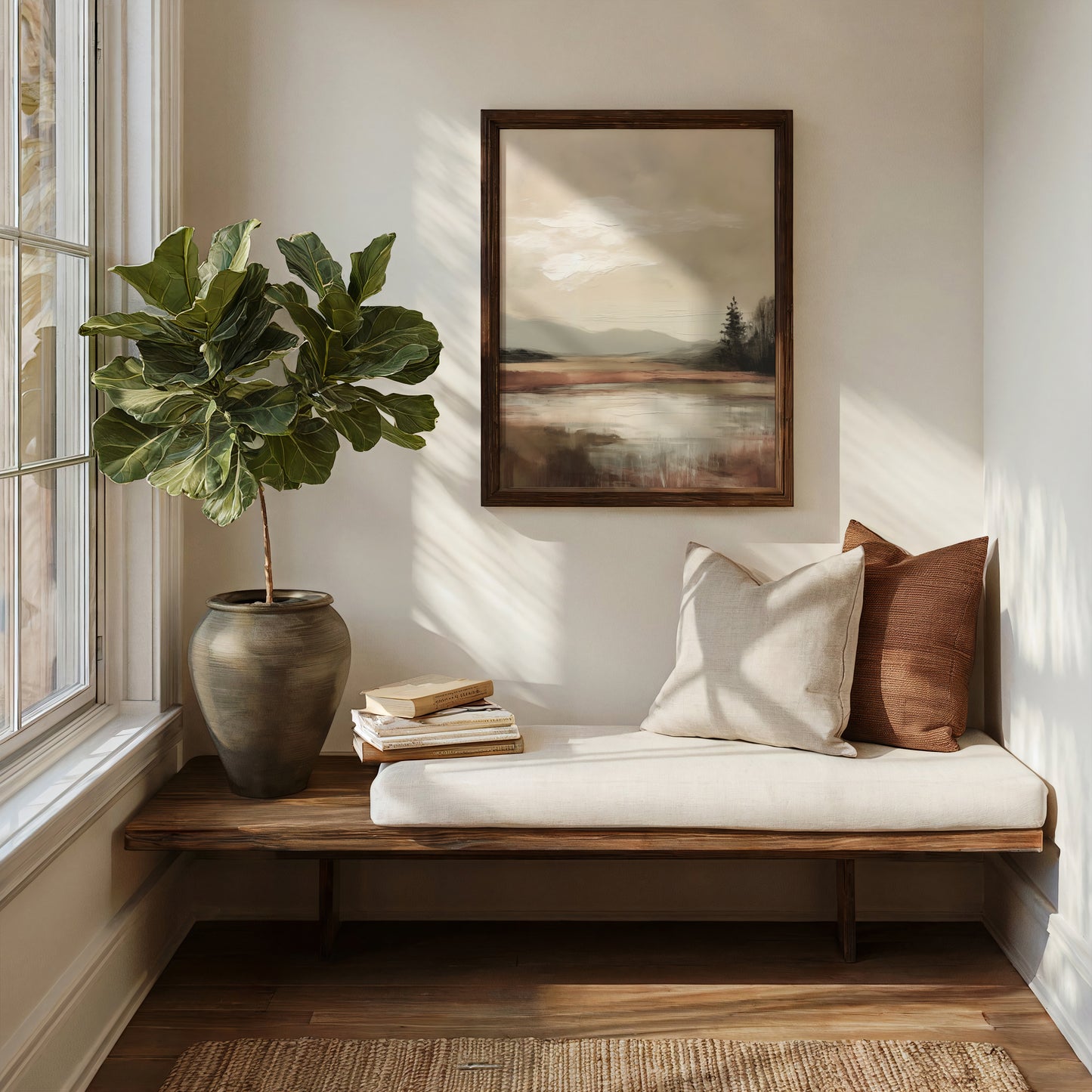 Neutral Landscape Abstract Wall Print