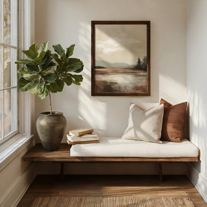 Neutral Landscape Abstract Wall Print