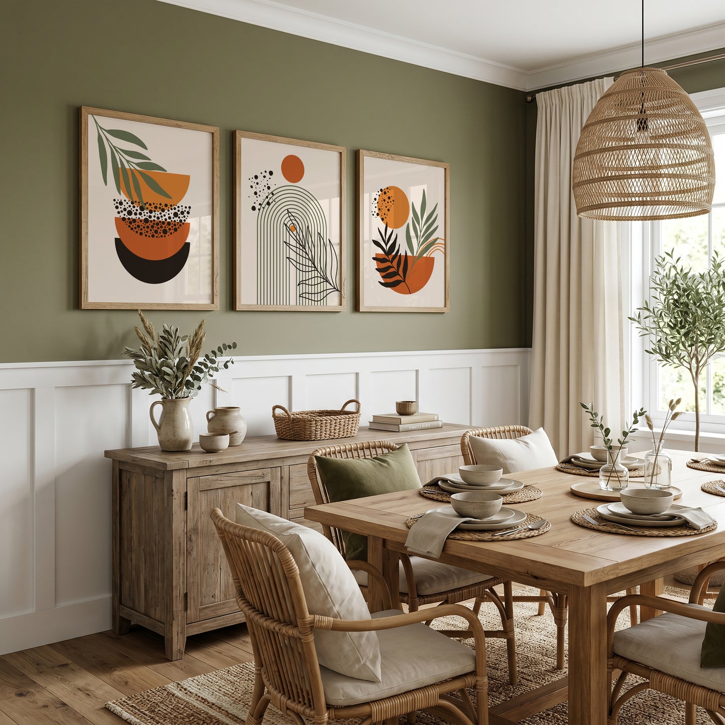 boho dining room wall art