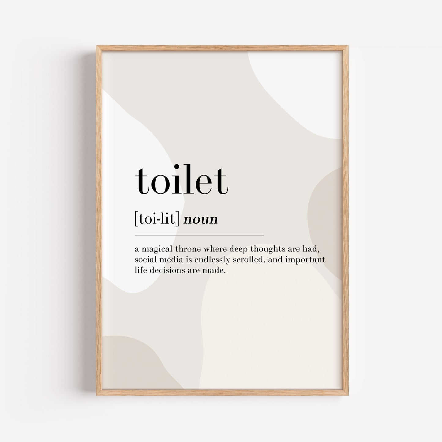 Set of 2 Neutral Bathroom Wall Prints