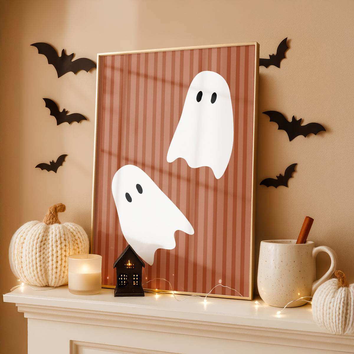 Halloween Wall Art Print, Ghosts