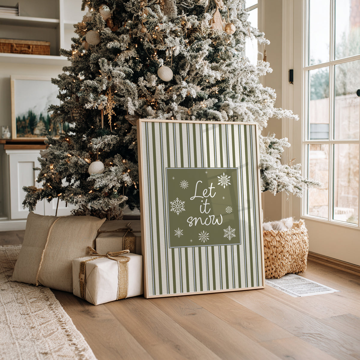 Christmas Print, Let it Snow