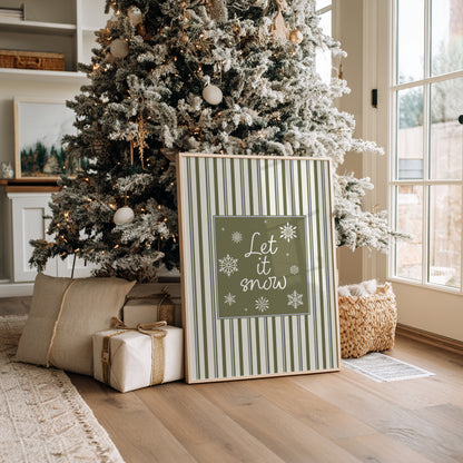 Christmas Print, Let it Snow