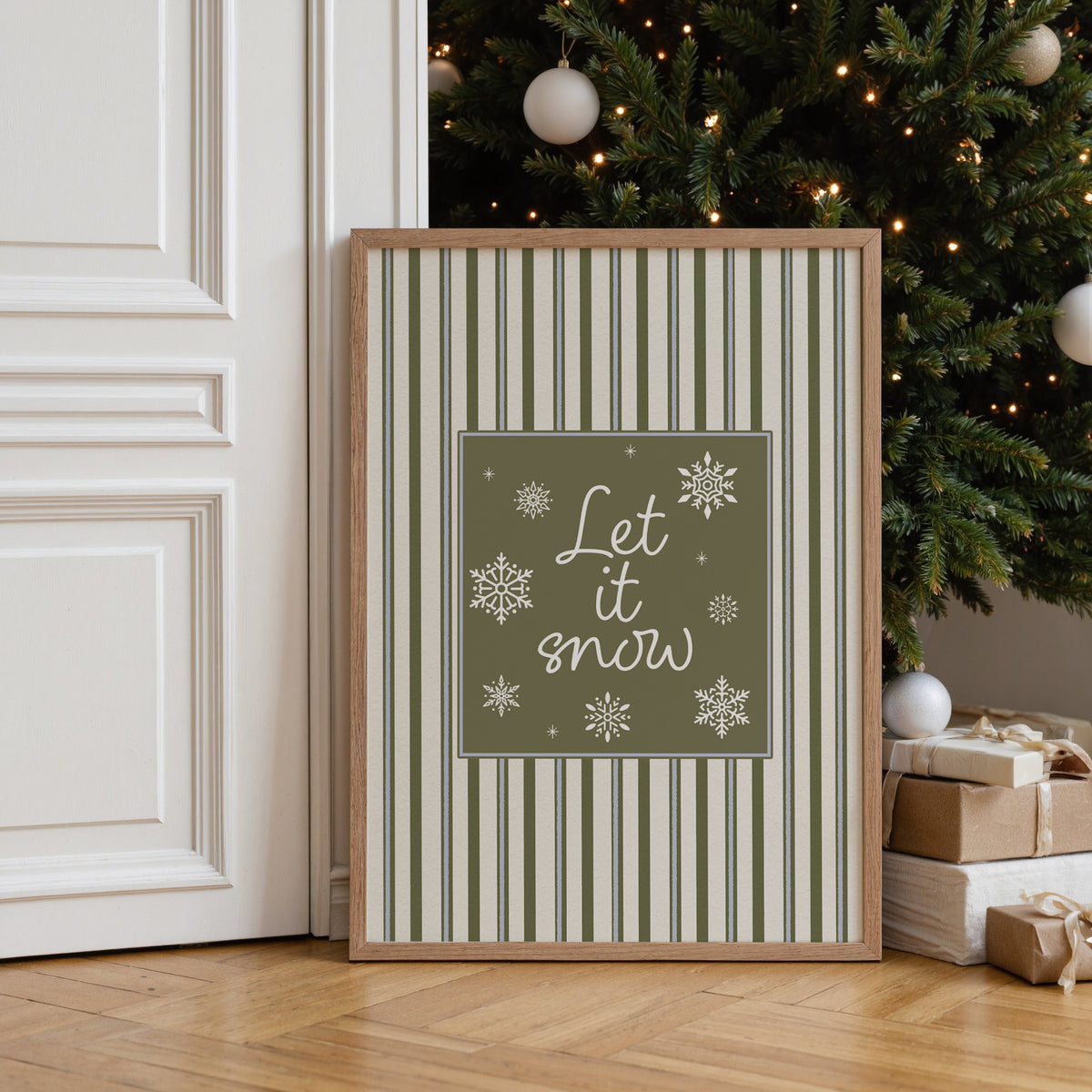 Christmas Print, Let it Snow