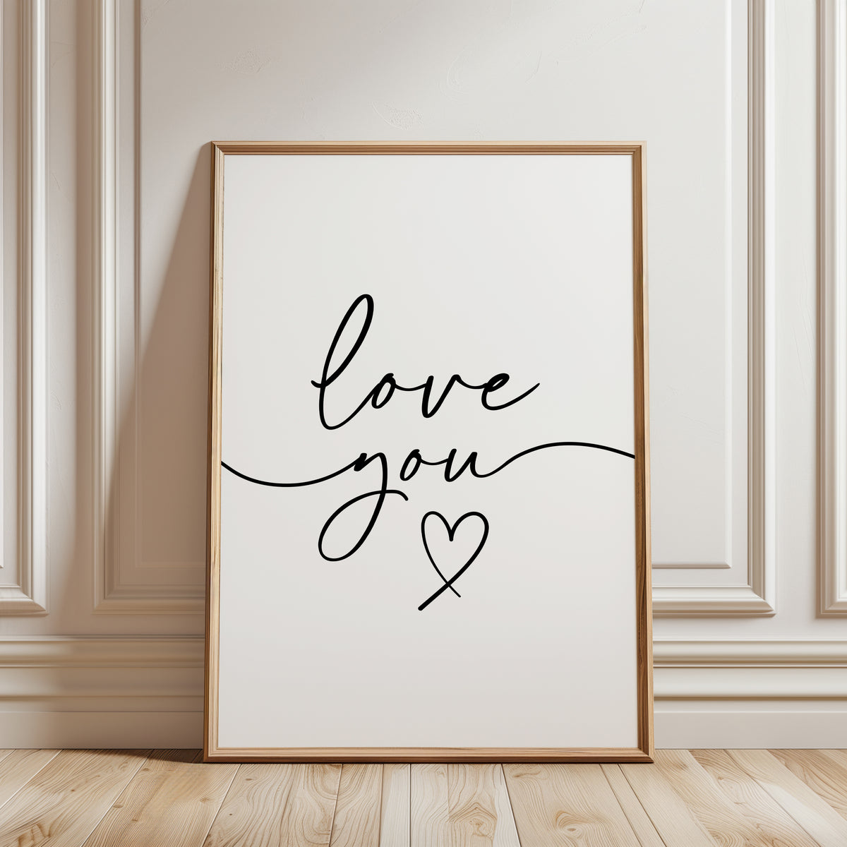Set of 3 Bedroom Prints, Night Night, Love You, Sleep Tight
