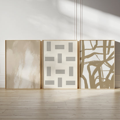 neutral wall art prints