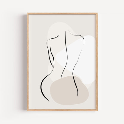 Set of 2 Neutral Bathroom Wall Prints