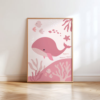Set of 3 Girls Ocean Wall Prints